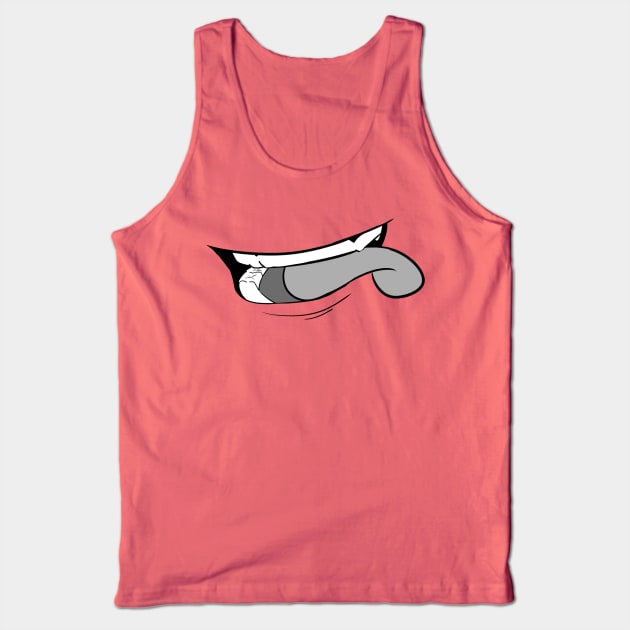 Anime Mouth Tongue Tank Top by kelsmister